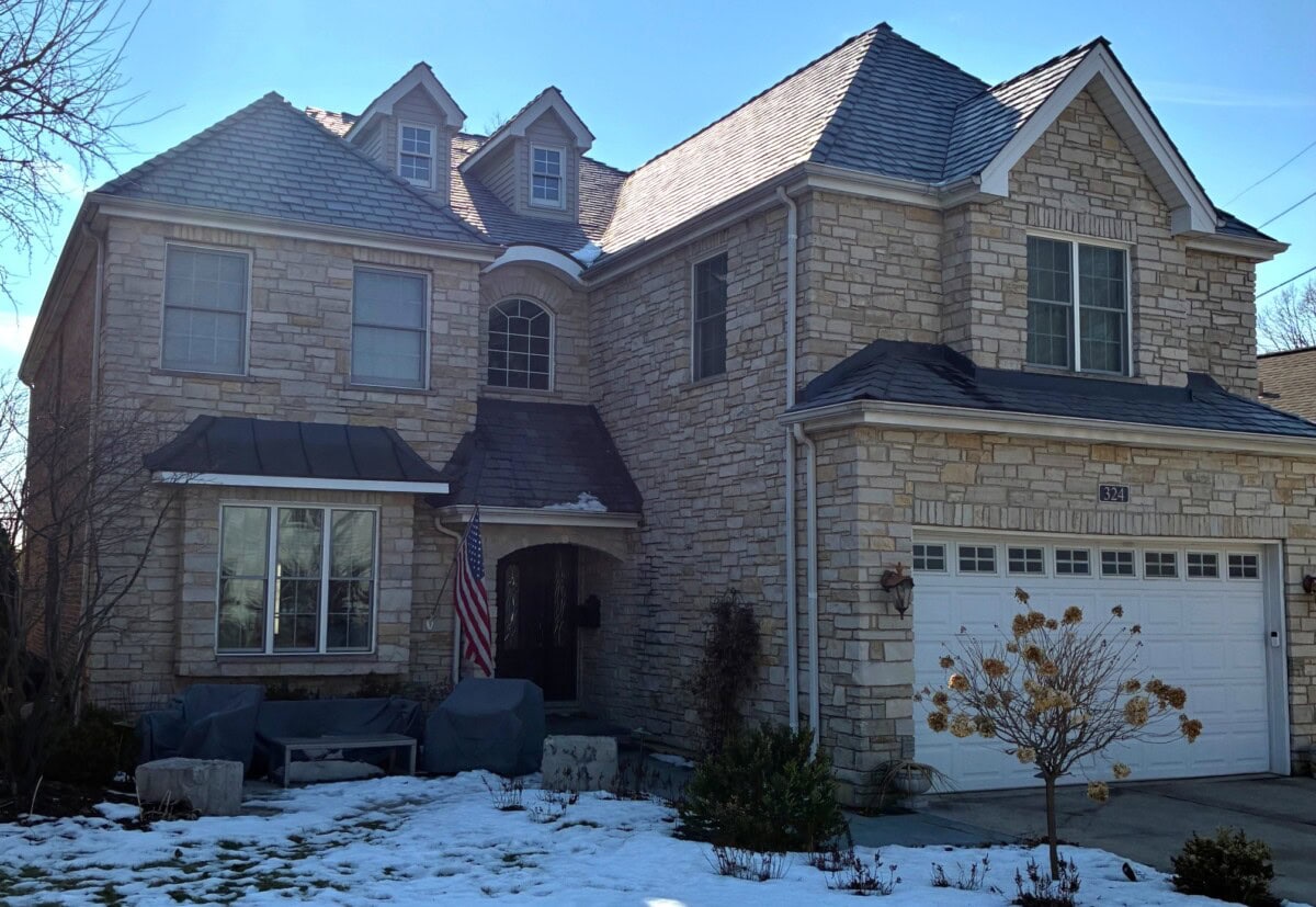 davinci multi width slate completed by Tilden Roofing experts.